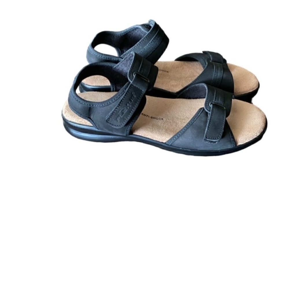 Flexus By Spring Step Danila Black Leather Sandal 42